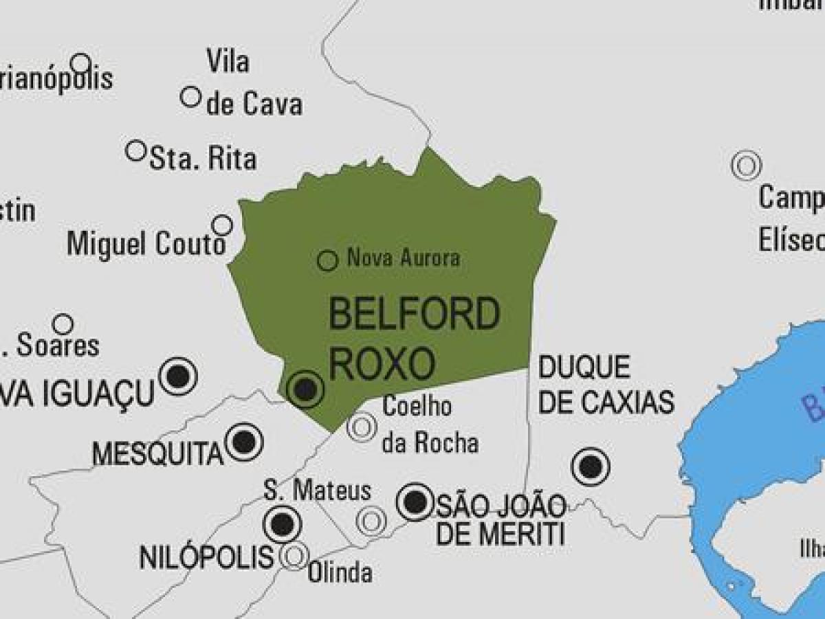 Map of Belford Roxo municipality