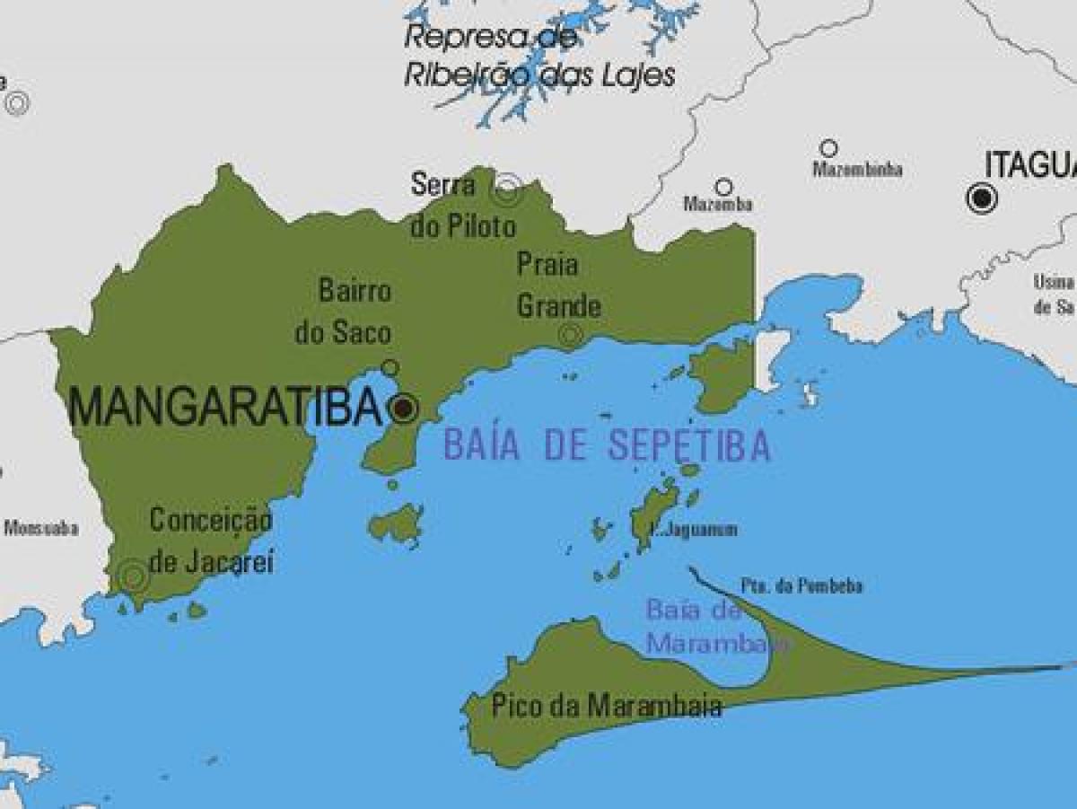 Map of Mangaratiba municipality