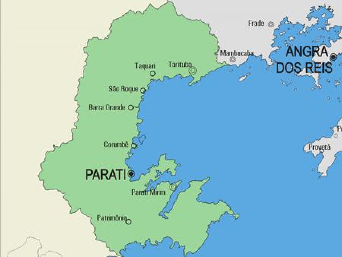 Map of Parati municipality