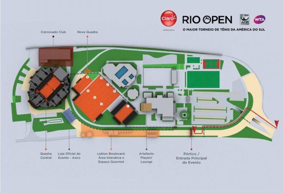 Map of Rio Open