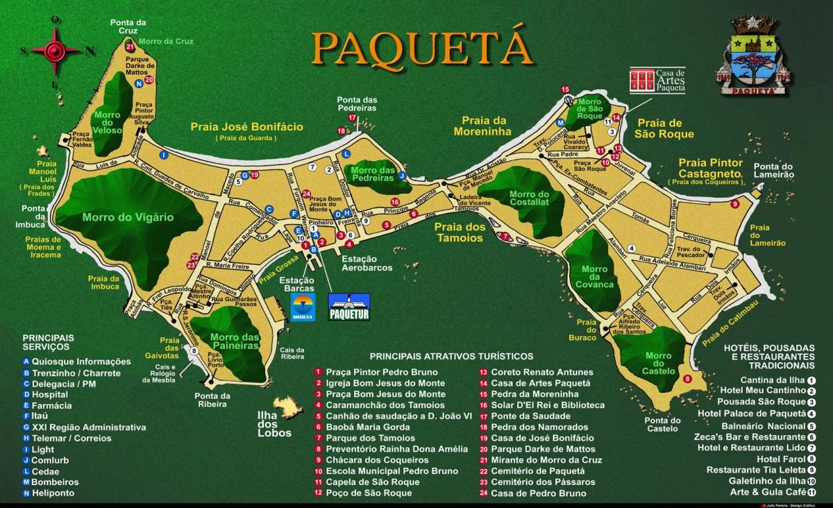 Map of Île de Paquetá