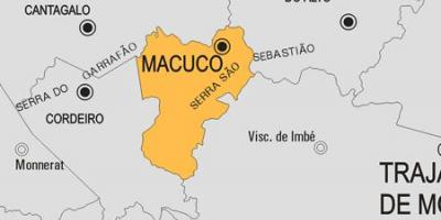 Map of Macuco municipality