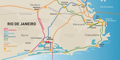 Map of Rio Arena location