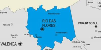 Map of Rio das Ostras municipality
