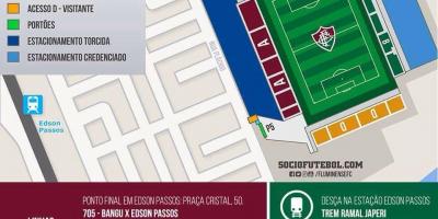 Map of stadium Giulite Coutinho