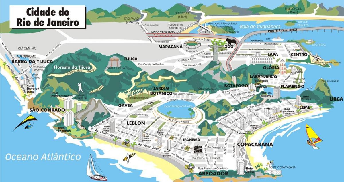 Map of 3d Rio de Janeiro