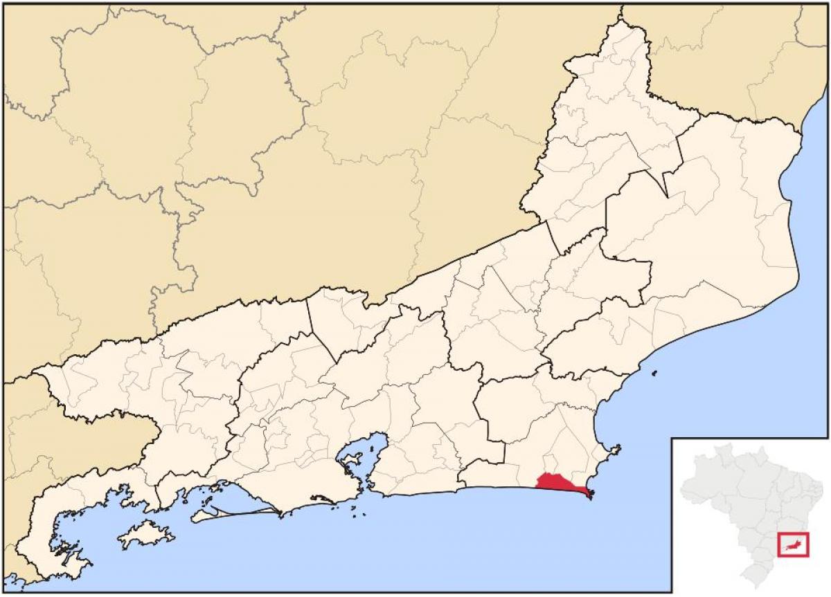 Map of Arraial do Cabo