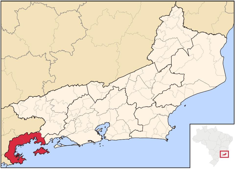 Map of Baía da Ilha Grande