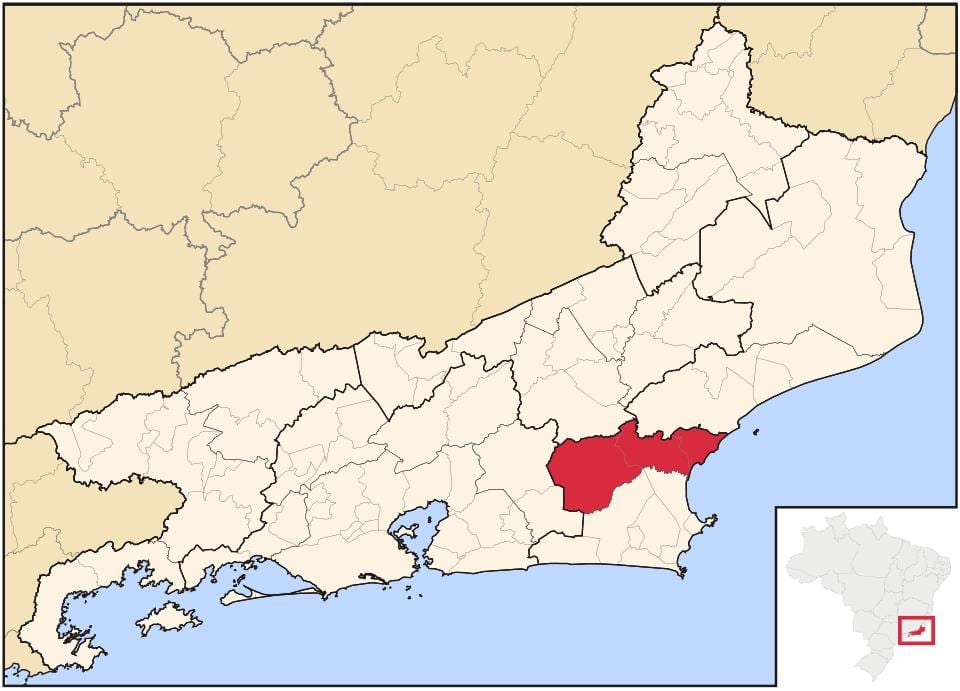 Map of Bacia de São João