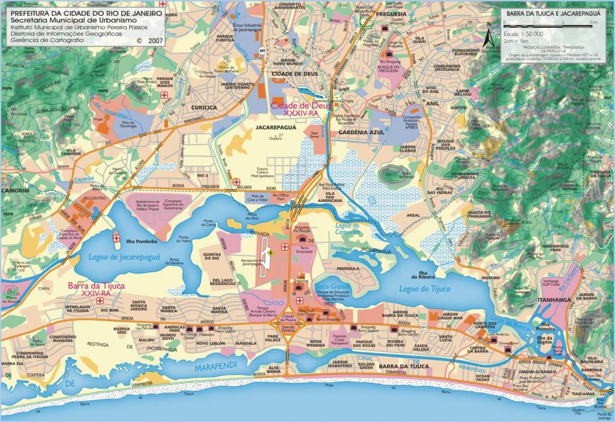 Map of beach Barra