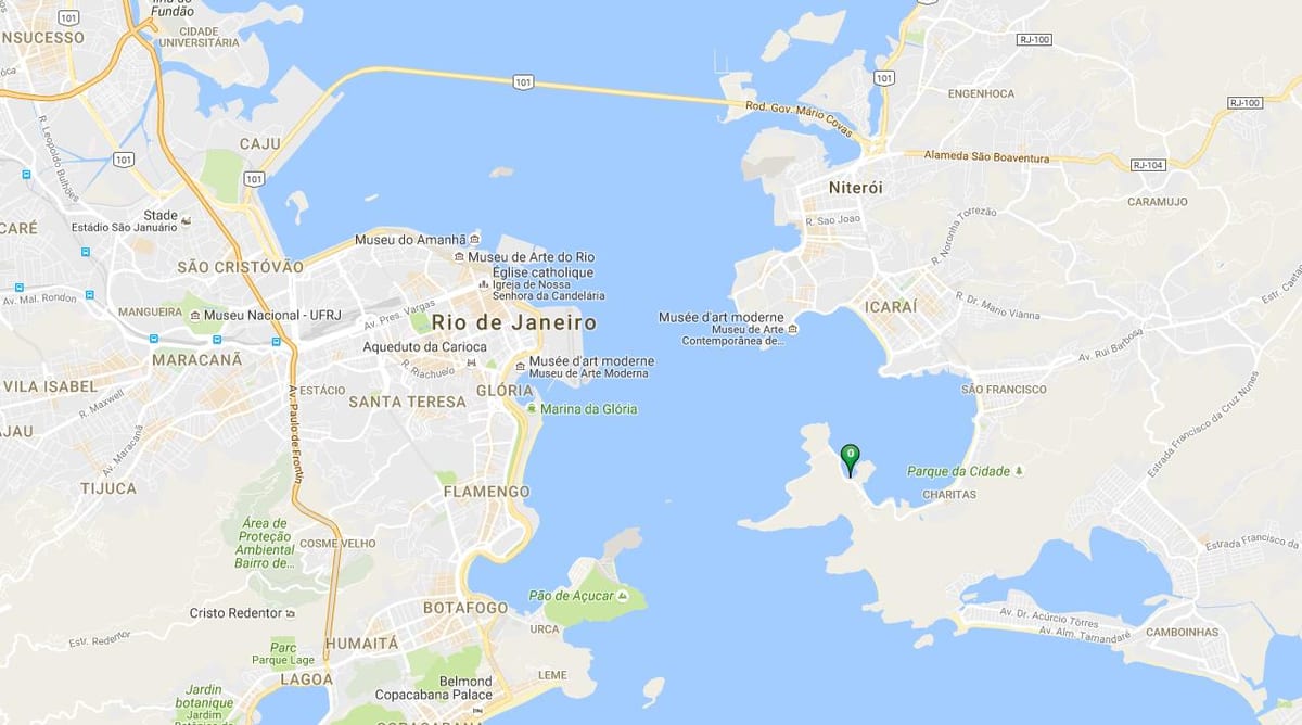 Map of beach Cáis