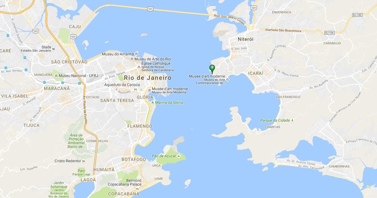 Map of beach Gragoatá