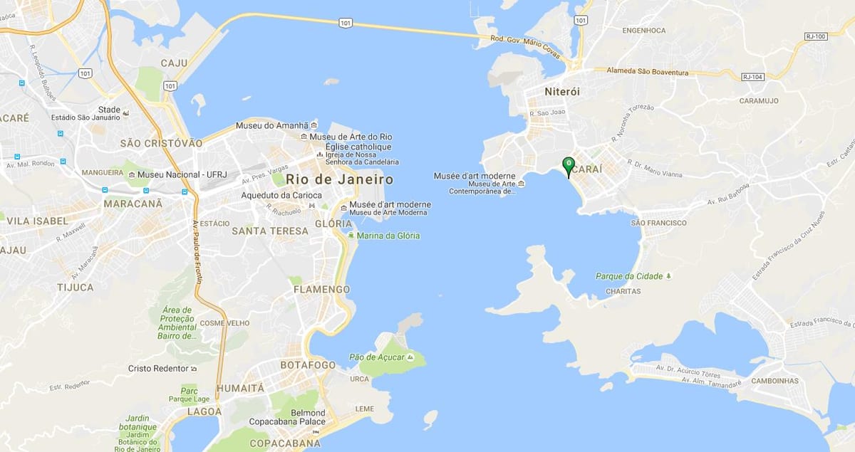 Map of beach Icaraí