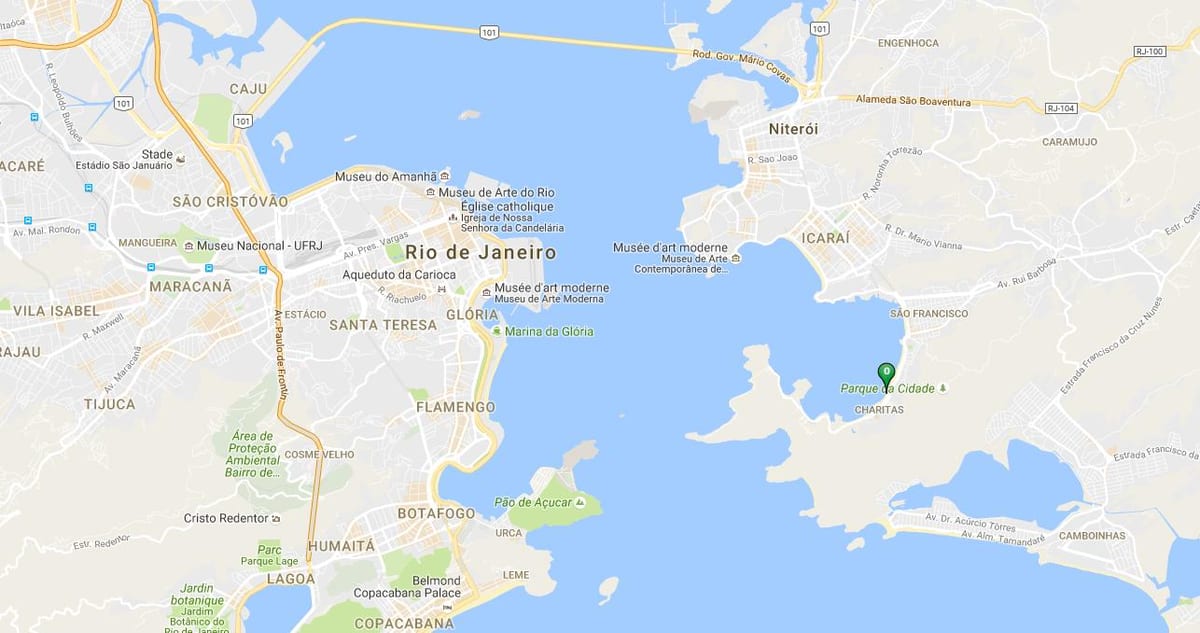 Map of beach Preventório