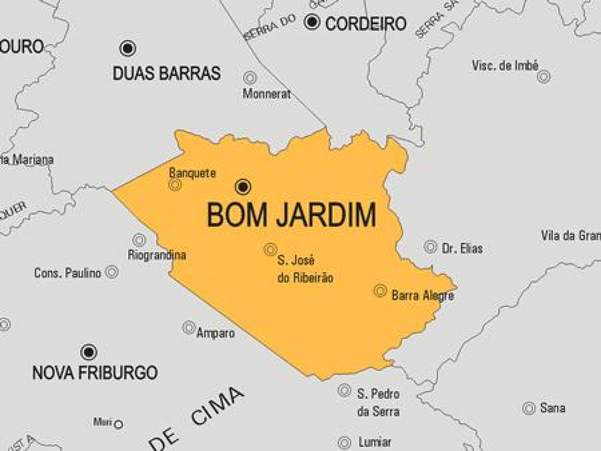 Map of Bom Jardim municipality