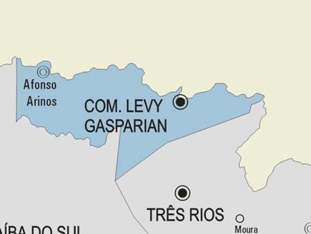 Map of Casimiro de Abreu municipality