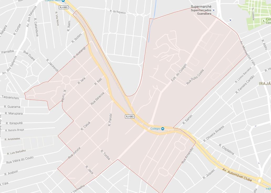 Map of Colégio