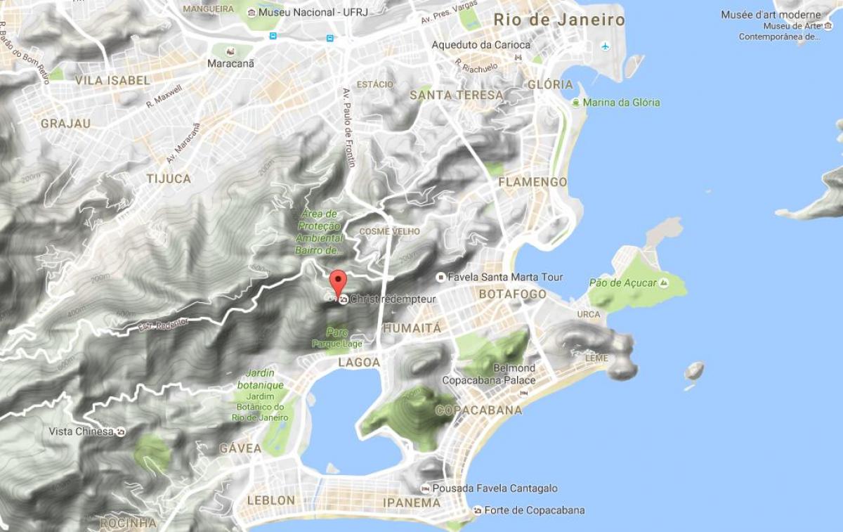 Map of Corcovado
