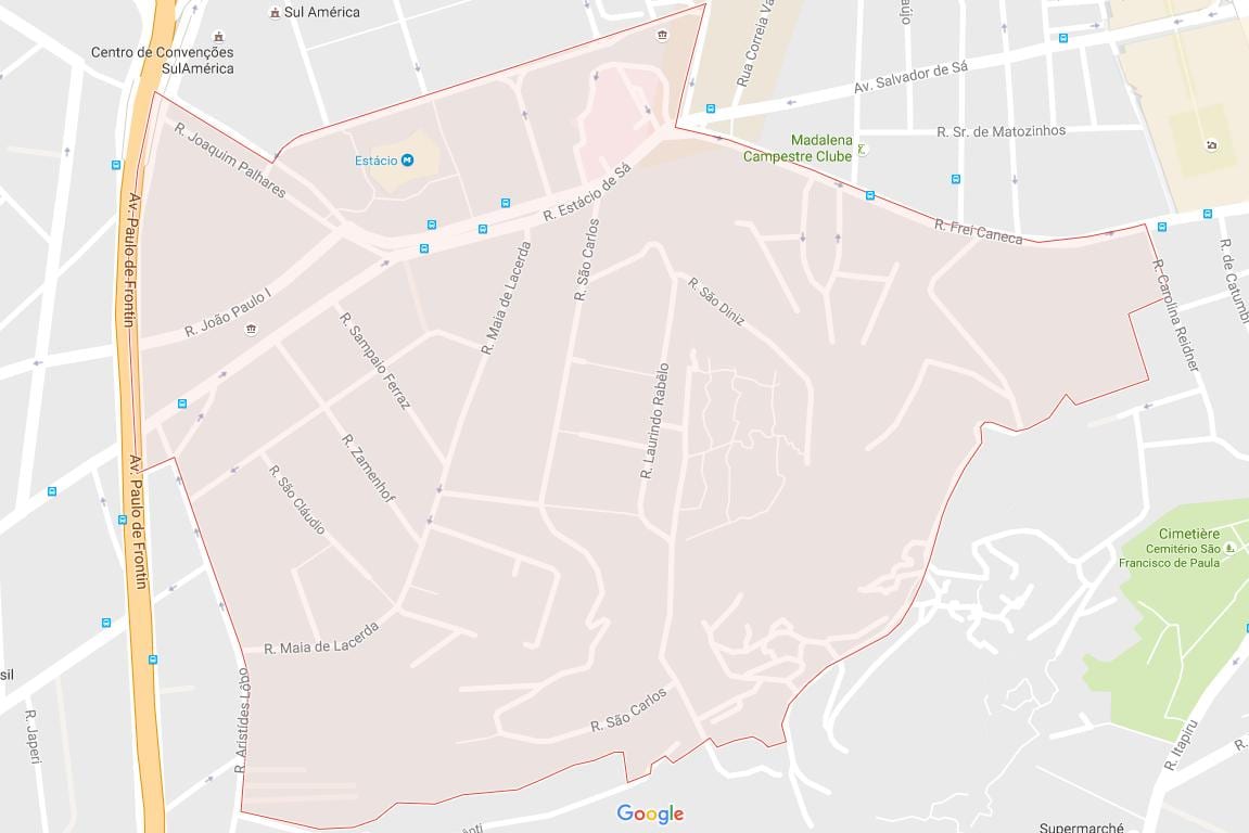 Map of Estácio