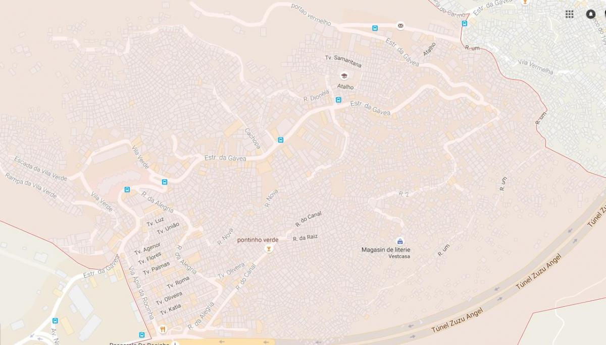 Map of favela Rocinha