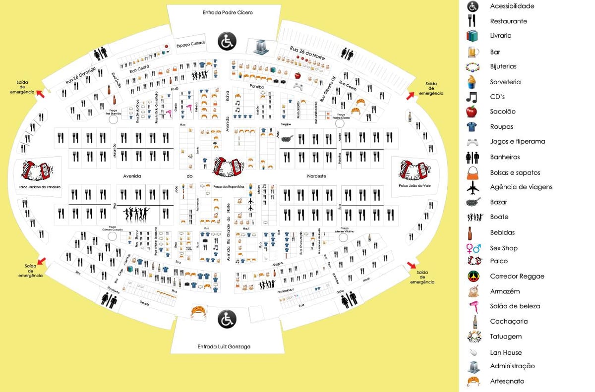 Map of Feira de São Cristóvão