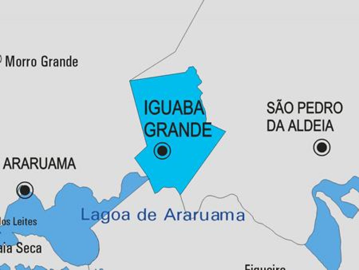 Map of Iguaba Grande municipality