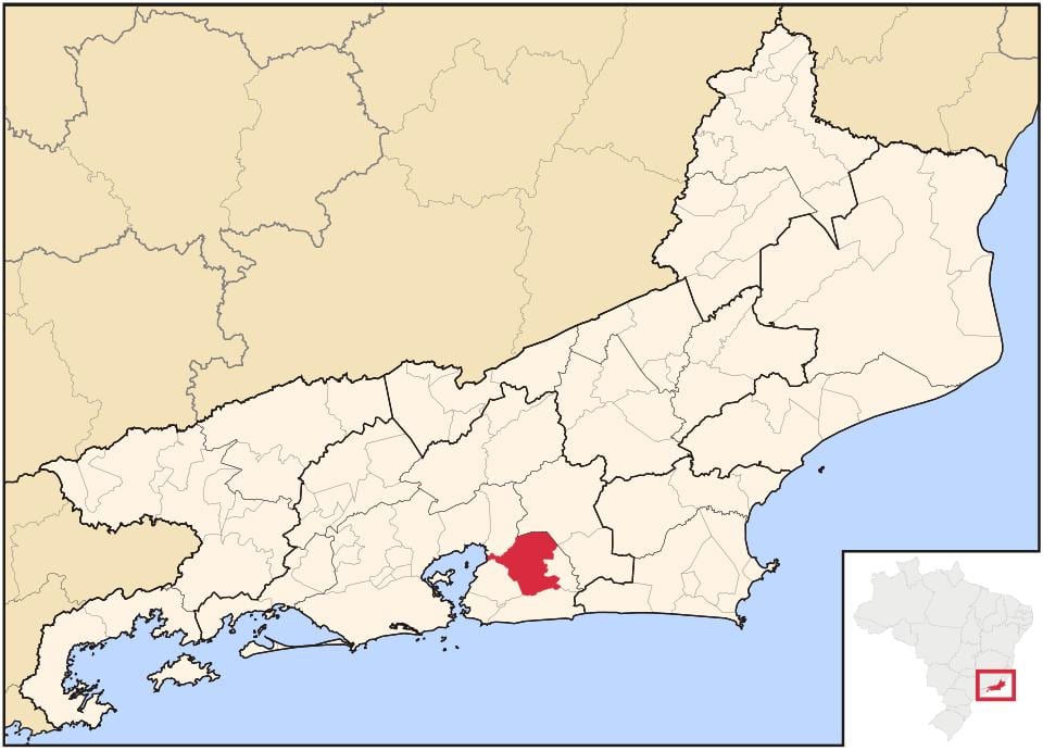 Map of Itaboraí