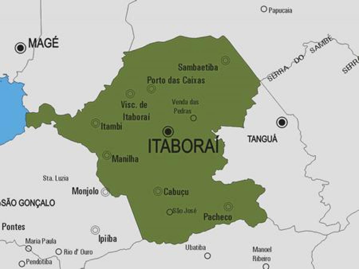 Map of Itaboraí municipality