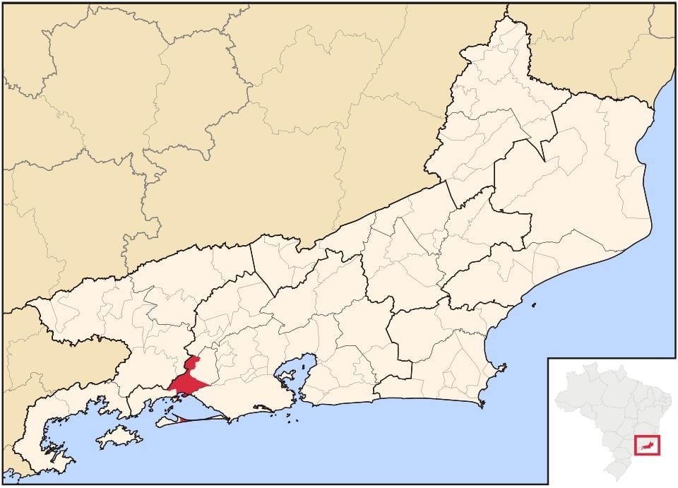 Map of Itaguaí