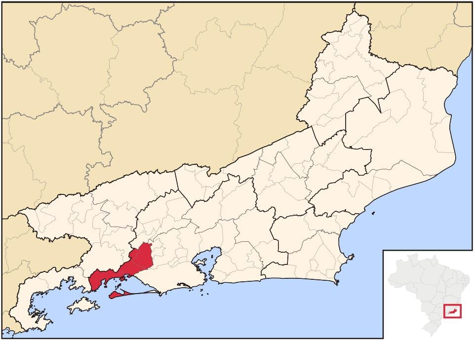 Map of Itaguaí