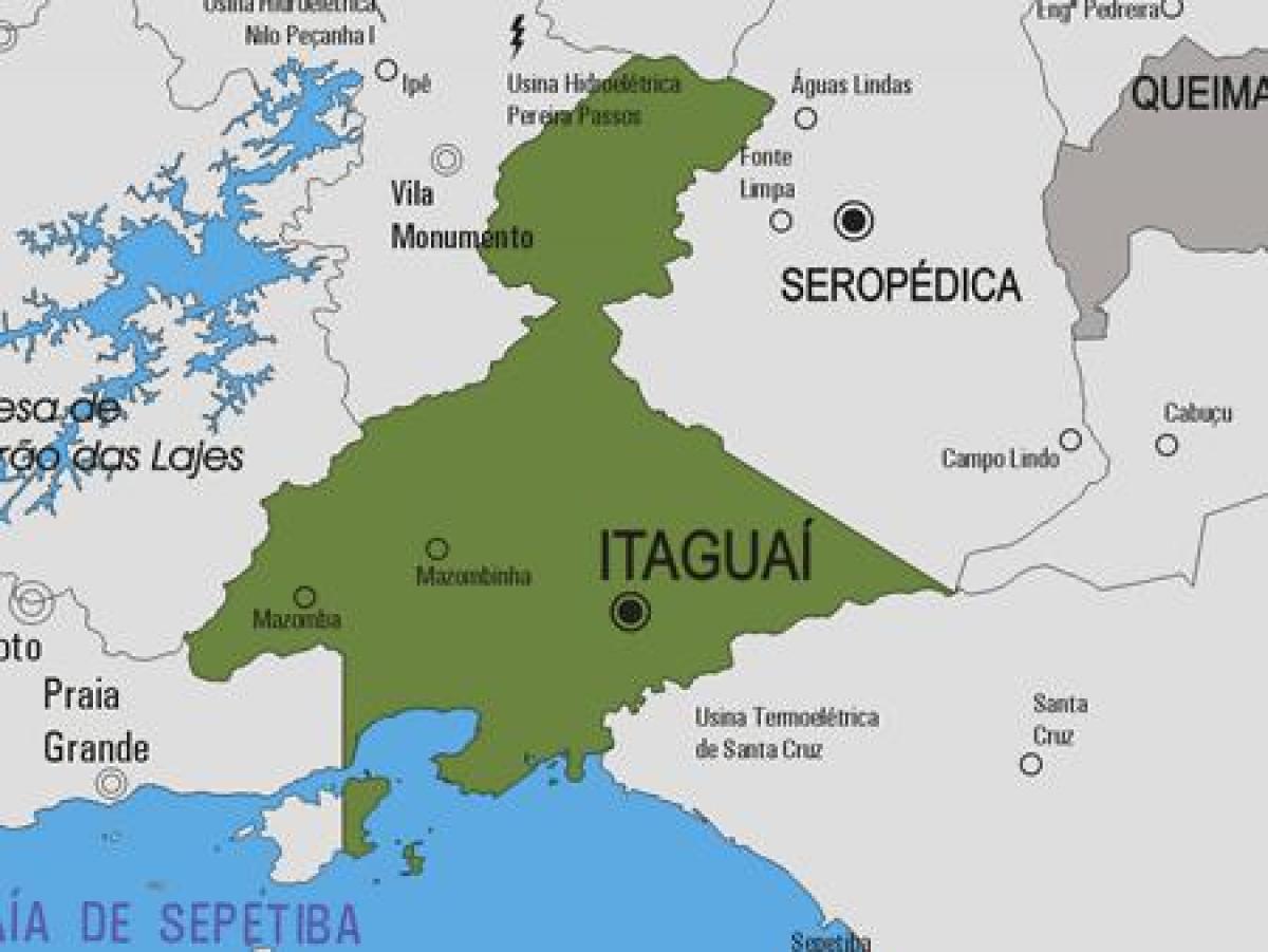 Map of Itaguaí municipality