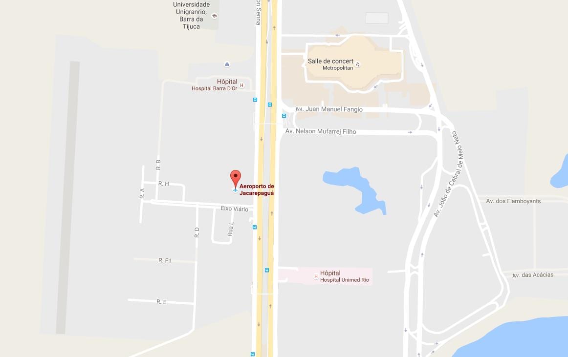 Map of Jacarepaguá-Roberto Marinho airport