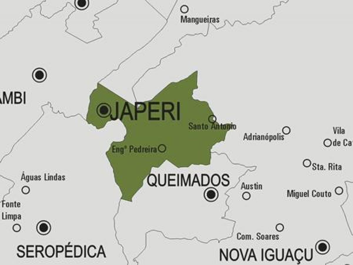 Map of Japeri municipality