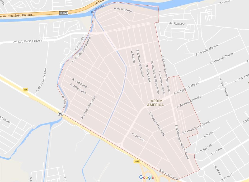 Map of Jardim América