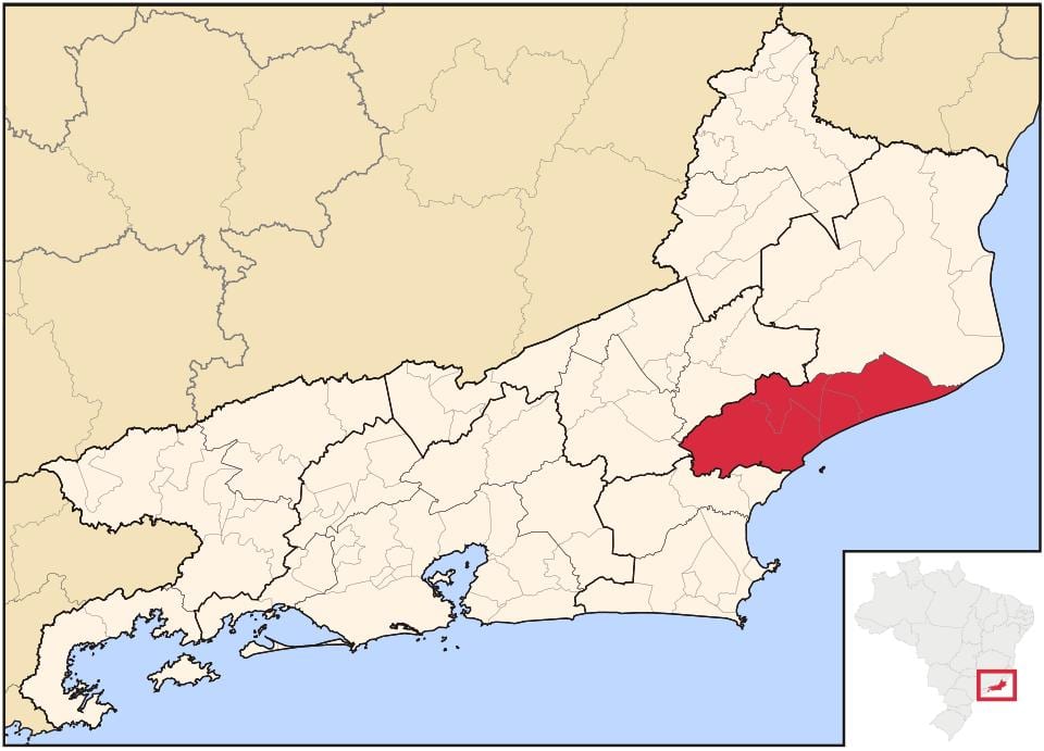 Map of Macaé