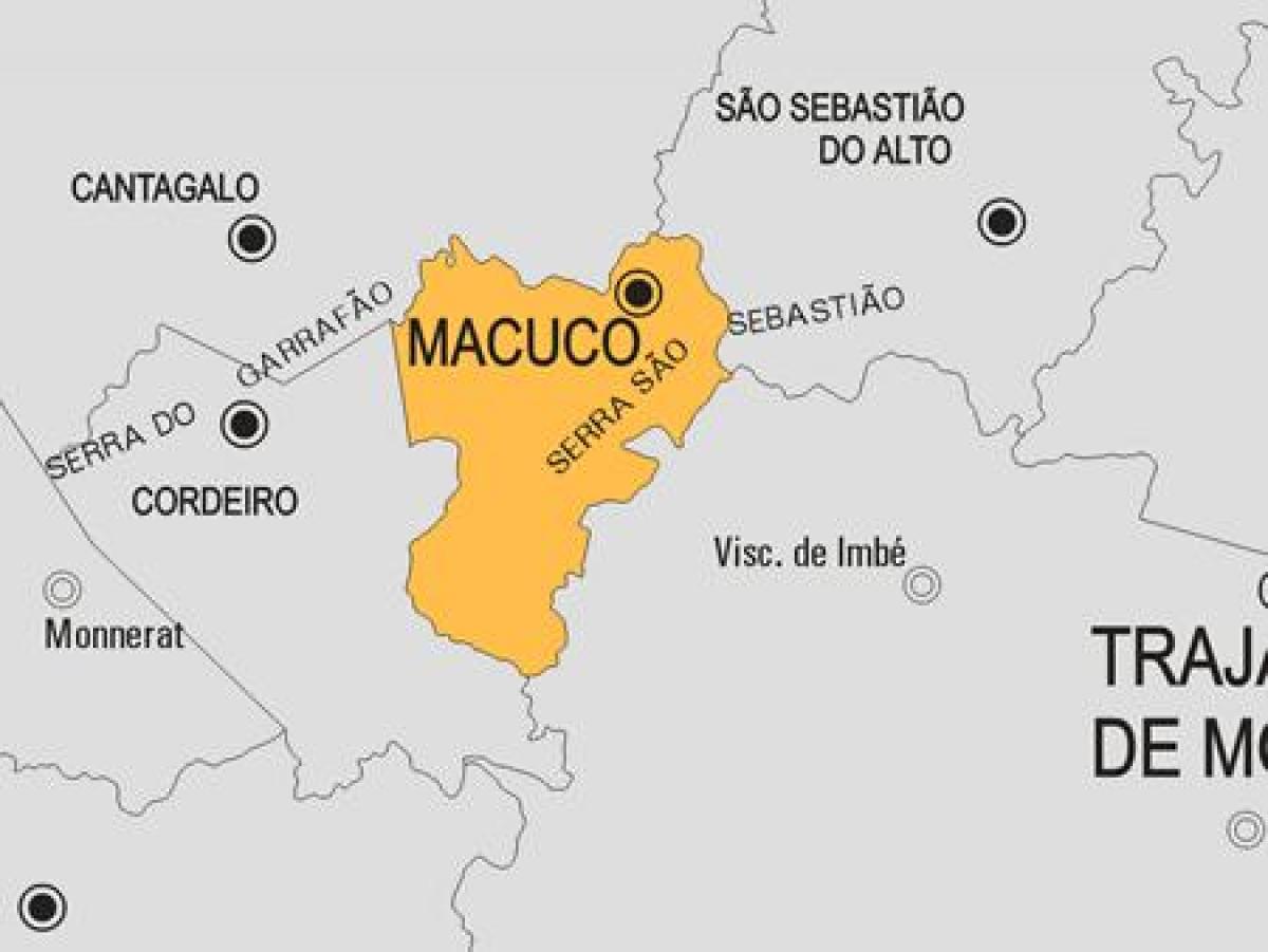 Map of Macuco municipality