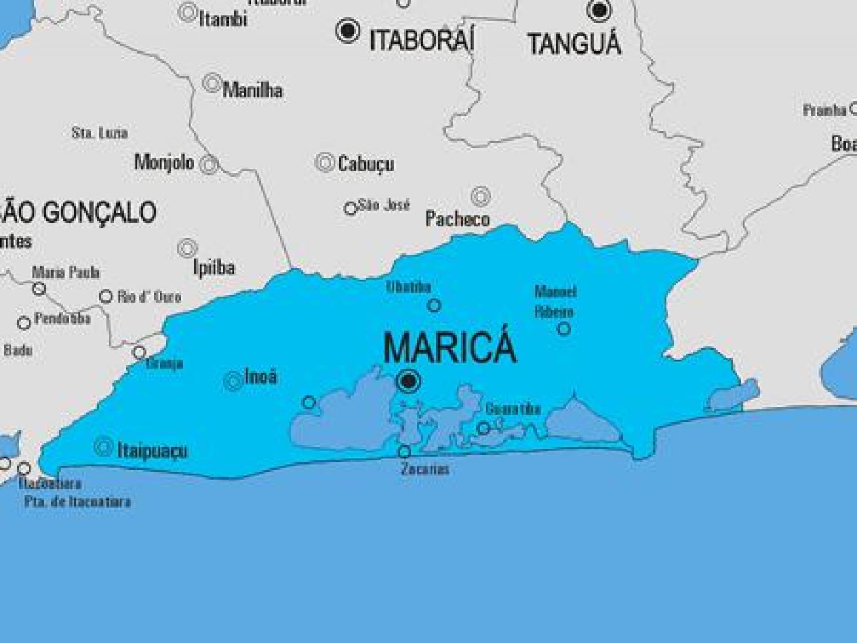 Map of Maricá municipality