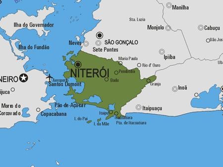 Map of Niterói municipality