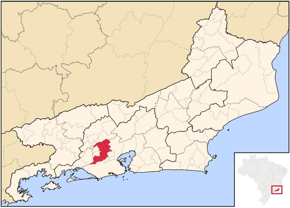 Map of Nova Iguaçu