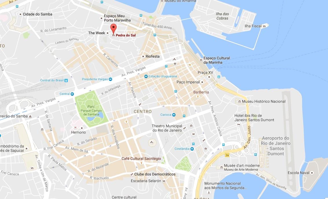 Map of Pedra do Sal 