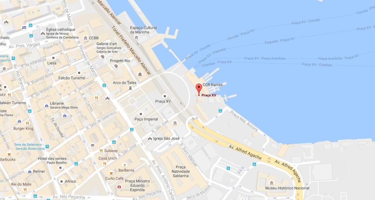 Map of Praça Quinze