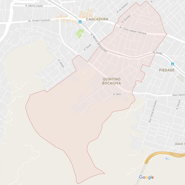 Map of Quintino Bocaiúva