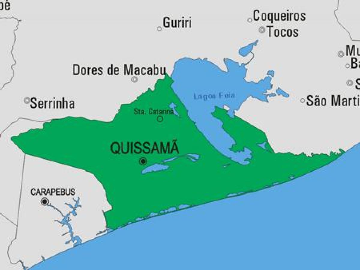 Map of Quissamã municipality