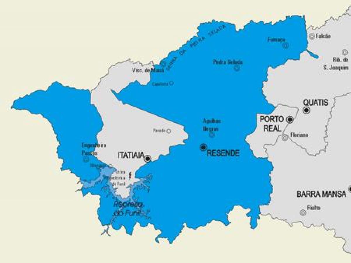 Map of Resende municipality