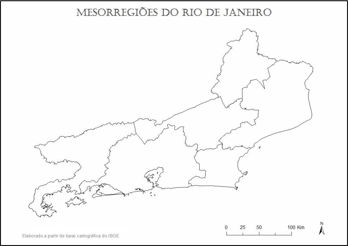 Map of Rio de Janeiro virgin