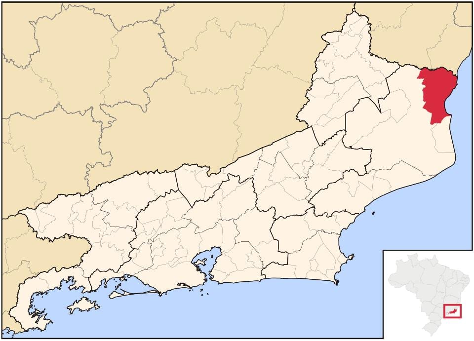Map of São Francisco de Itabapoana