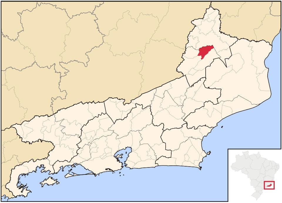 Map of São José de Ubá