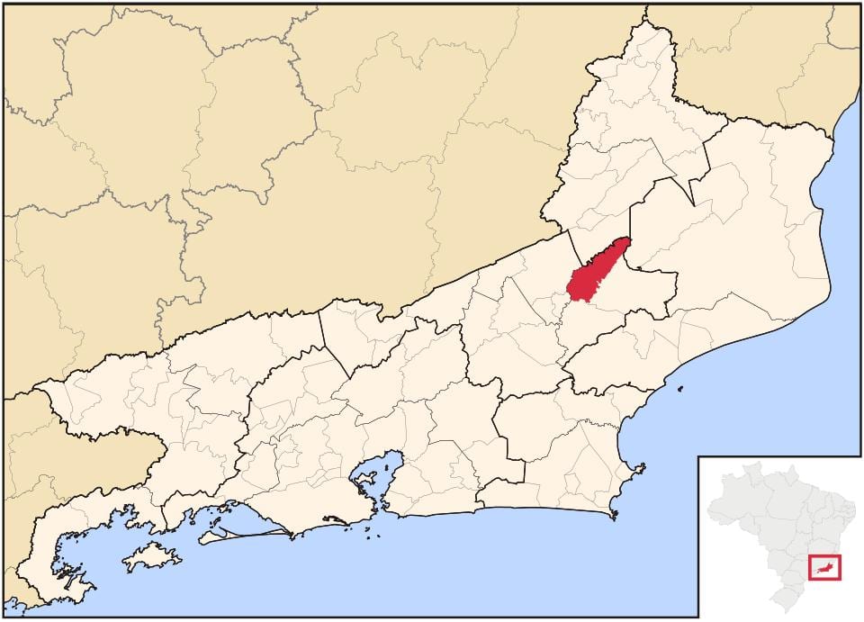 Map of São Sebastião do Alto