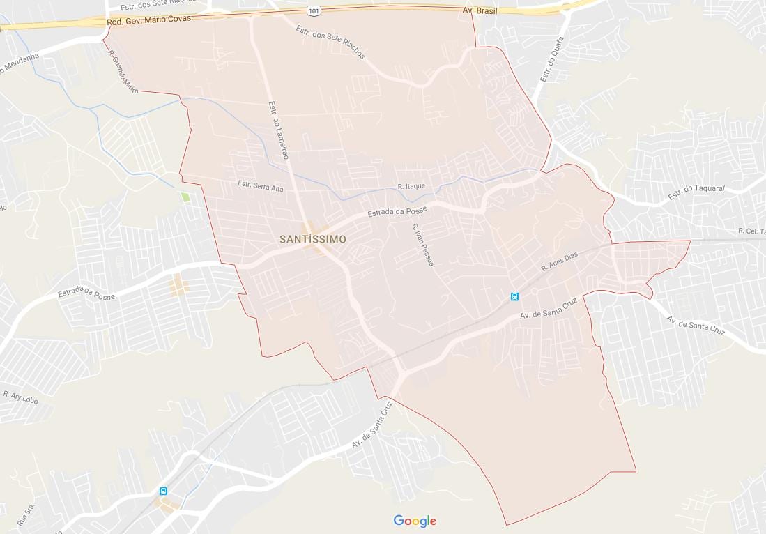 Map of Santíssimo