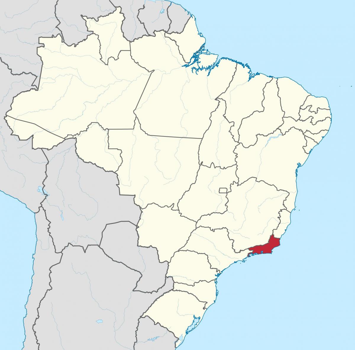 Map of State of Rio de Janeiro